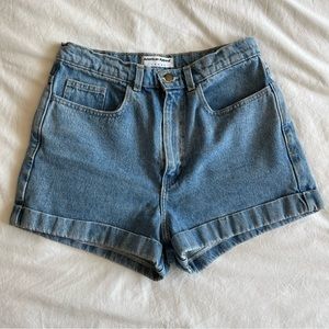 American Apparel jean shorts